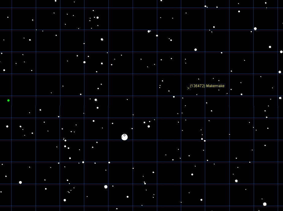 Zwergplanet Makemake am 04. April 2010 um 00:45 UTC